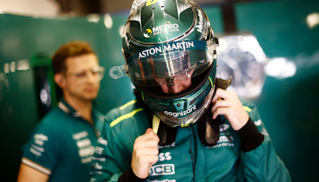 Lance prepares to climb into the AMR24