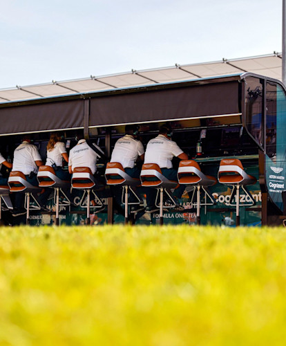 Aston Martin Cognizant Formula One™ Team pitwall