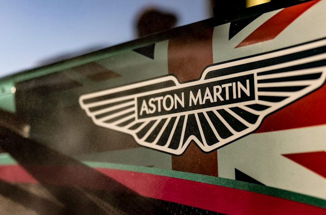 The AMR21's livery featured the British flag