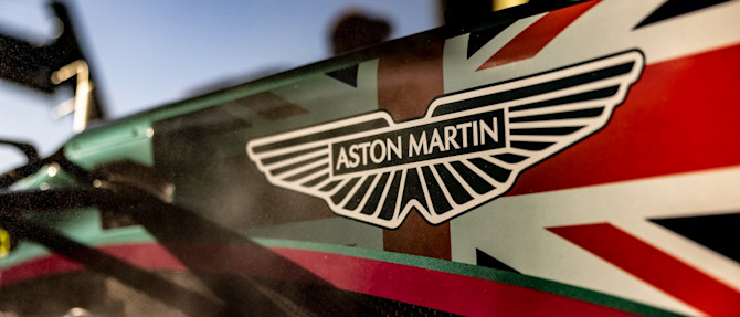 The AMR21's livery featured the British flag