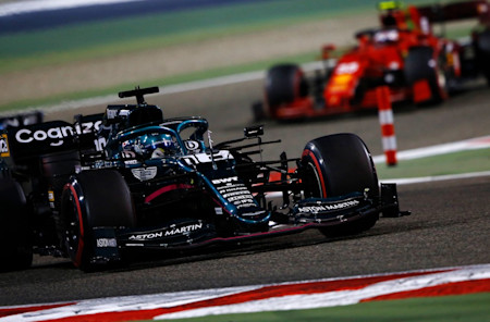 Lance enjoyed battles with Alpine and Ferrari throughout the Grand Prix