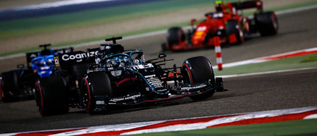 Lance enjoyed battles with Alpine and Ferrari throughout the Grand Prix