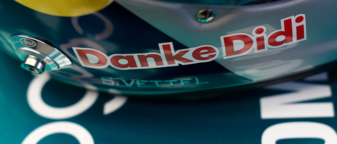 Sebastian wore a tribute helmet during the weekend in honour of the late Dietrich Mateschitz.