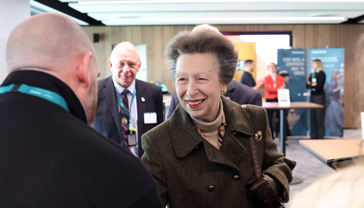 HRH Princess Anne visit header homepage