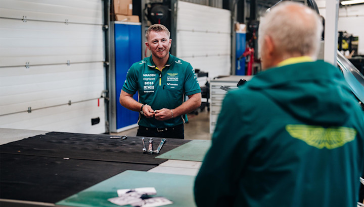 Harry working on car
