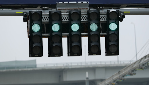 Exiting the pitlane