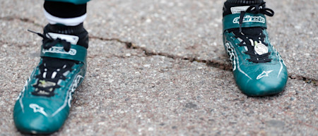 The lucky coin Sebastian had in his boot for the Monaco Grand Prix
