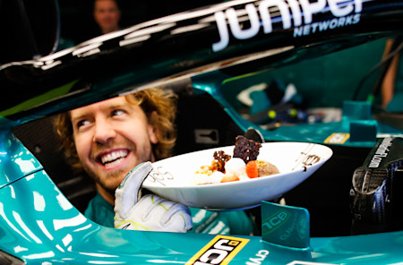 Sebastian celebrated his 35th birthday with the team shortly before the race