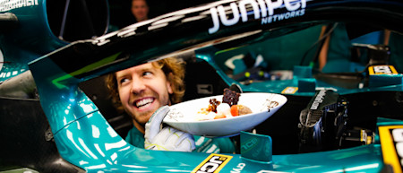 Sebastian celebrated his 35th birthday with the team shortly before the race