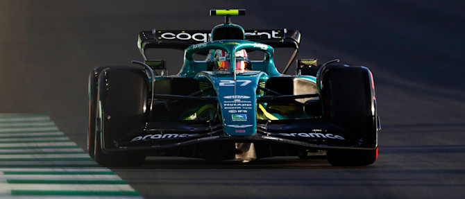 Nico made the most of track time to get up to speed with the AMR22