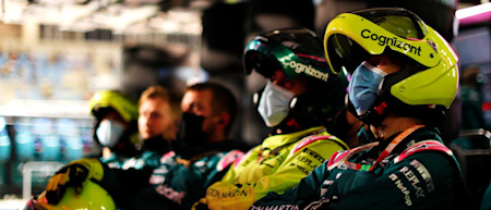 The team supports Lance and Sebastian from the garage