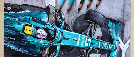 Veronika's artwork of Sebastian's AMR21
