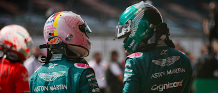 Lance and Sebastian catch up after the Grand Prix