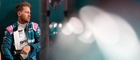 Sebastian during preparations for Sunday's Grand Prix