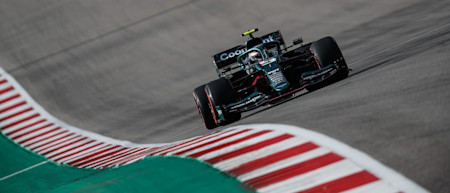 Sebastian rides the crests on a lap around the Circuit of the Americas
