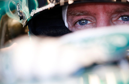 Sebastian looked to move up the order in the Grand Prix from 10th on the grid.