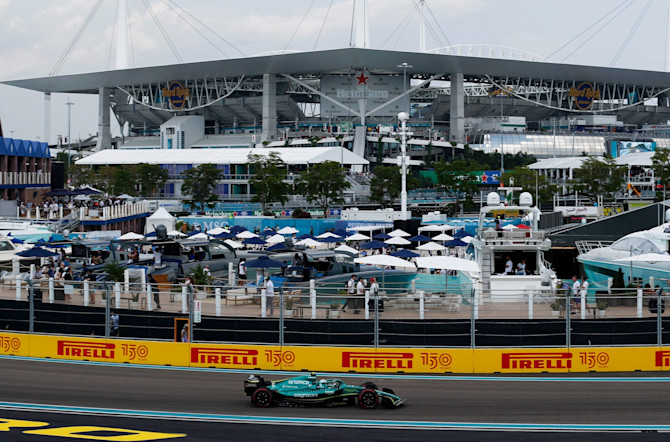 The Hard Rock Stadium and the new Marina created a unique atmosphere at the Miami International Autodrome