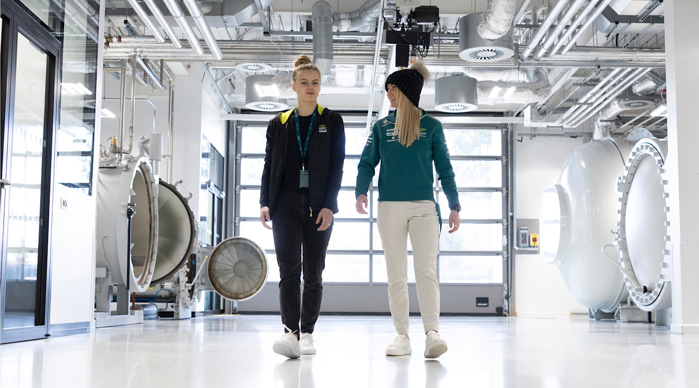 Tina with Jessica in campus 2