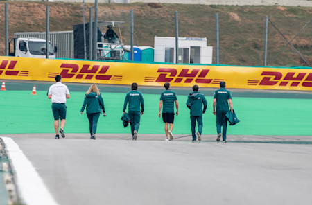 Sebastian and his team do a track walk