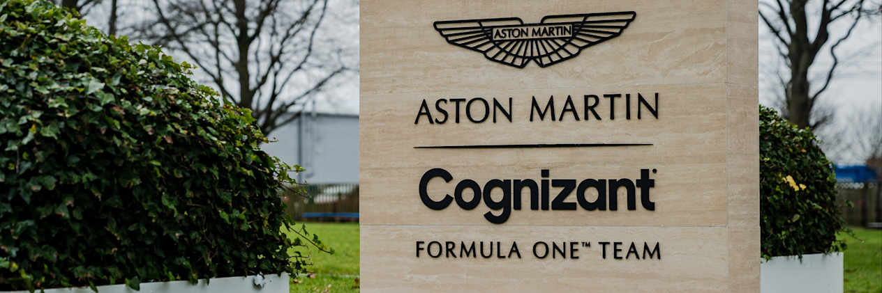 Aston Martin Cognizant Formula One™ Team sign