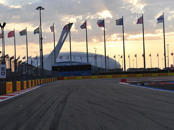 Entering Turn Three at Sochi