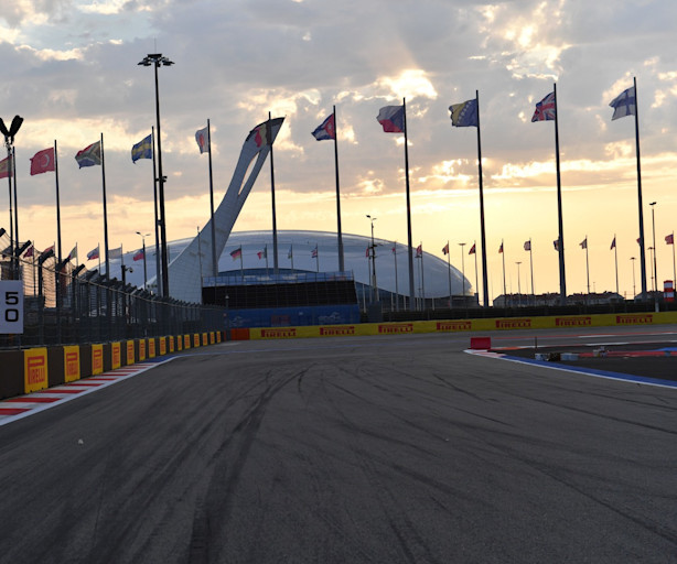 Entering Turn Three at Sochi