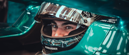 Lance prepares to head out on track