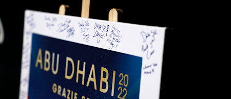A poster was left outside the garage throughout the weekend for people to sign for Sebastian.