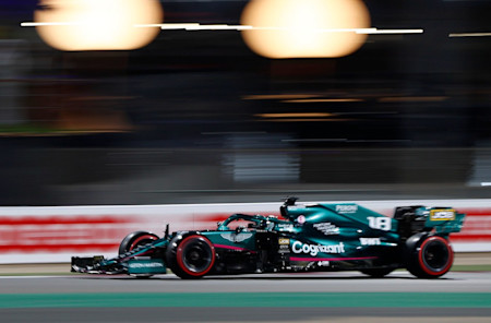 Lance at speed during qualifying in Qatar, he would eventually qualify in 12th position.