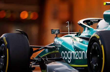 Sebastian prepares for the tricky Monaco tunnel in FP3