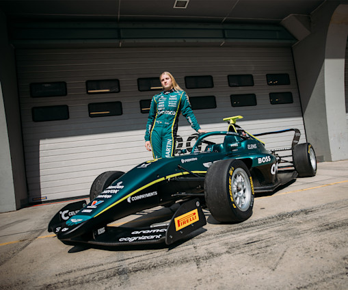 Aston Martin Aramco unveils livery for 2026 F1 ACADEMY car