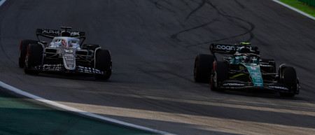 A late pass on Pierre Gasly elevated Sebastian into ninth position.