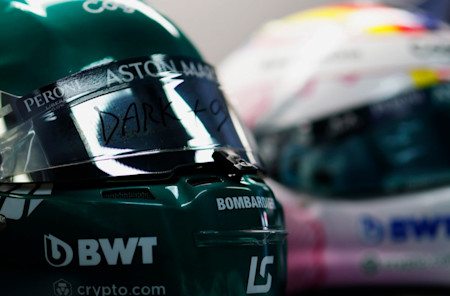 Lance and Sebastian's crash helmets