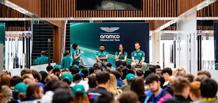 University students learnt more about pathways to careers in STEM and motorsport and took part in illuminating workshops on aerodynamics and mechanical design and engineering.