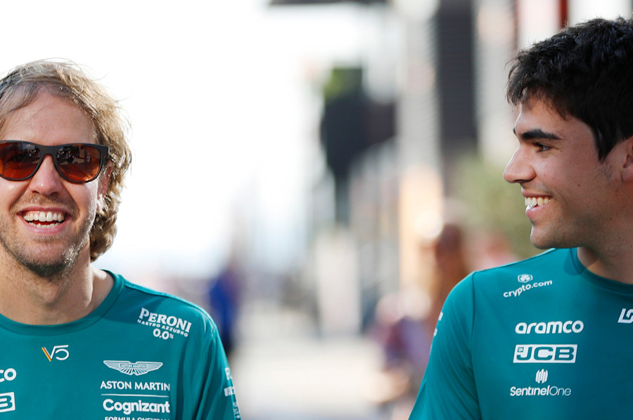 All smiles for Sebastian and Lance on Thursday for the last race before the summer break.