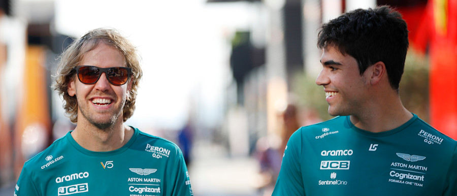 All smiles for Sebastian and Lance on Thursday for the last race before the summer break.