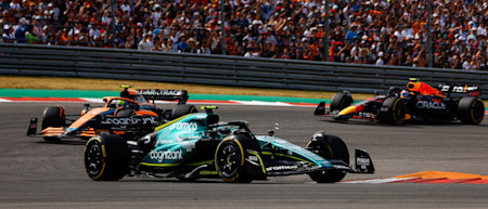 Sebastian fought hard throughout the race, and finished in eighth at the chequered flag.