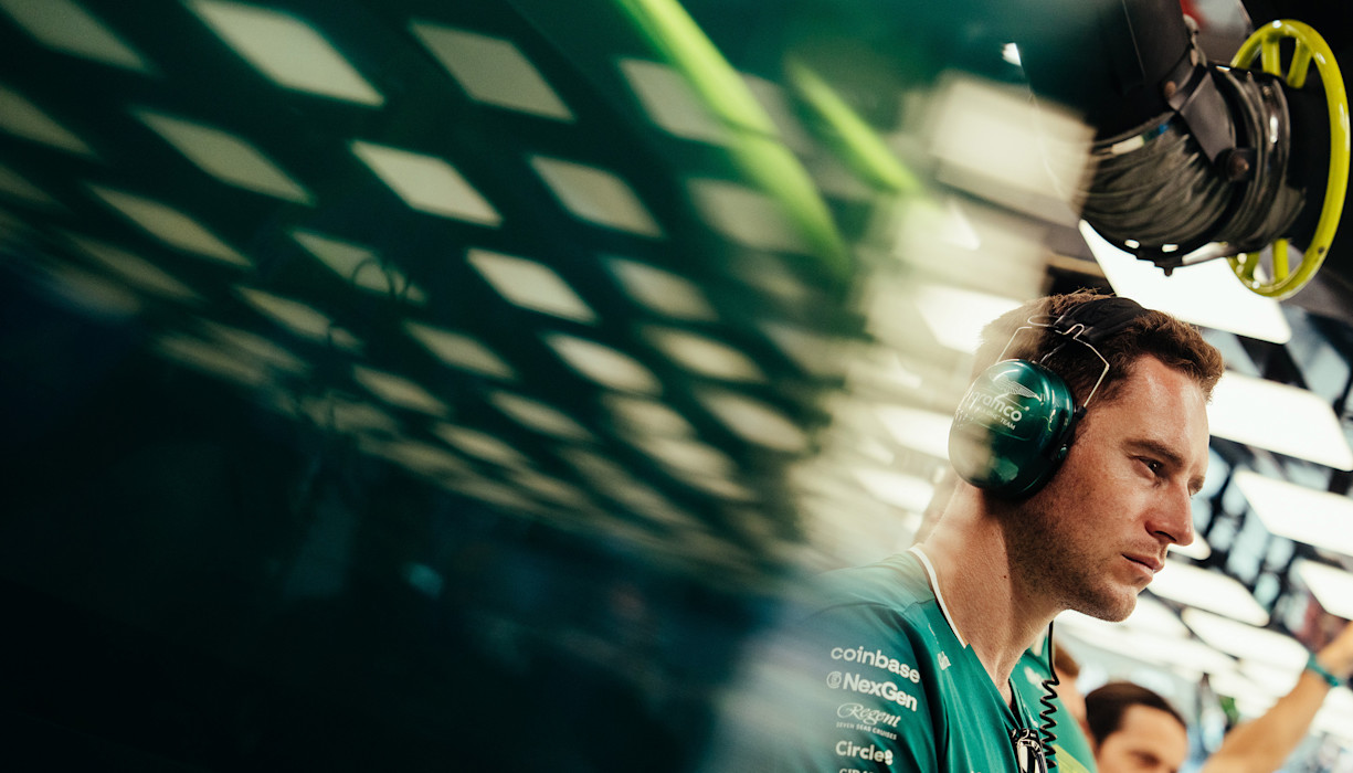 Stoffel AMR26 pre-season testing desktop hero image