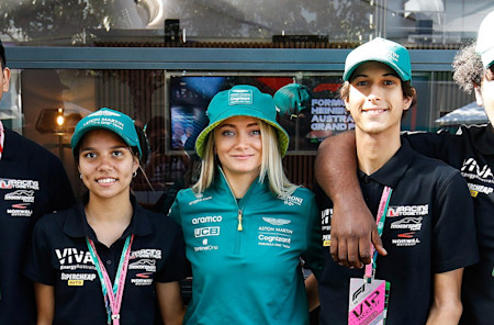 Jessica Hawkins meets Racing Together, which gives young Indigenous people a chance to participate in motorsport