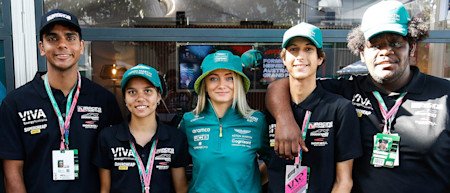 Jessica Hawkins meets Racing Together, which gives young Indigenous people a chance to participate in motorsport
