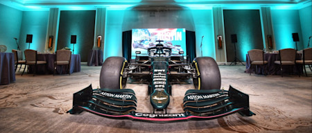 The AMR21 stars at the Tech Summit, which hosted Future Makers exploring the future of F1, tech and more