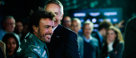Joining AMF1 has seen Fernando reunited with Group Chief Executive Officer Martin Whitmarsh. The pair previously worked together at McLaren and Martin joined the Spaniard for his first car launch as an AMF1 driver.