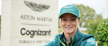 Jessica Hawkins is announced as an Aston Martin Cognizant Formula One™ Driver Ambassador 