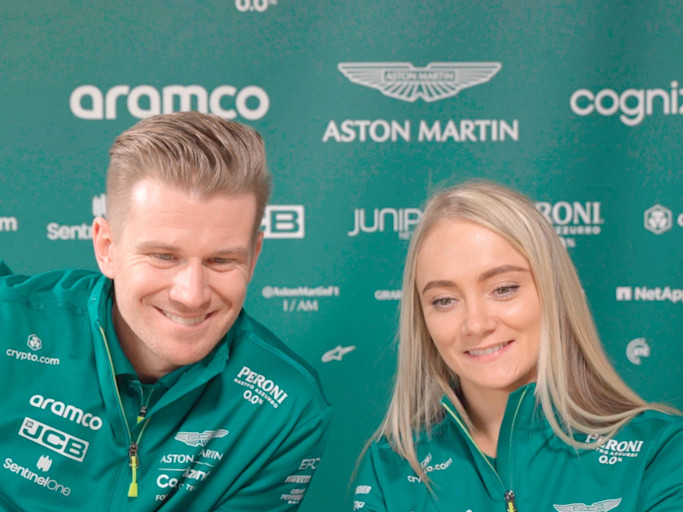 Nico Hülkenberg and Jessica Hawkins