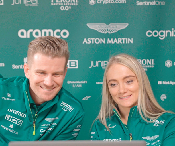 Nico Hülkenberg and Jessica Hawkins