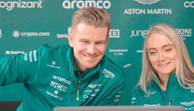Nico Hülkenberg and Jessica Hawkins