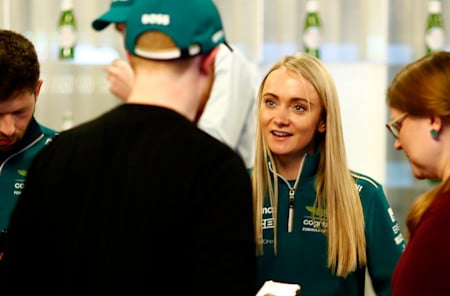 AMF1 driver ambassador Jessica Hawkins spent time with fans at the I / AM Event.
