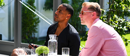 Reggie Yates sits with DJ, Songwriter and Producer Owen Cutts