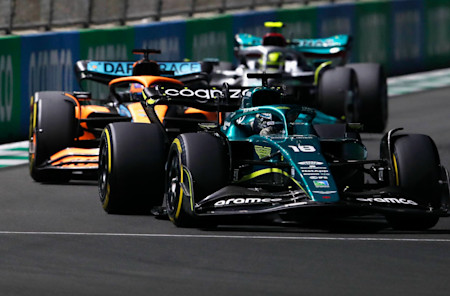 Lance battled hard on the fringes of the top 10 early in the Grand Prix