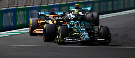 Lance battled hard on the fringes of the top 10 early in the Grand Prix